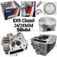 COMBO LEO EX5 CLASS 1 RACING HEAD + BLOCK + PISTON COMBO SET 24/28MM HEAD 58MM BlOCK 25/29MM HEAD 59MM BLOCK  CLASS1