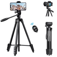 K&F Concept B174A1 59.4''/1.5 m Aluminum Travel Tripod with Bluetooth Remote and Adjustable Height (