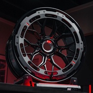 Car modification wheel rims16Inch17Inch18Inch19New high-gloss black upgraded black wheel bell made o