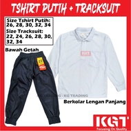 Tshirt Putih Lengan Panjang Berkolar Tracksuit Blue Bawah Getah Tshirt Putih Nila Tadika Seluar Suka