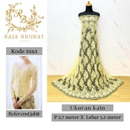 Code 5563 - Cord Lace Brocade Panel Fabric - Grade B - Length 2.7 m Width 1.5 - Material for wedding