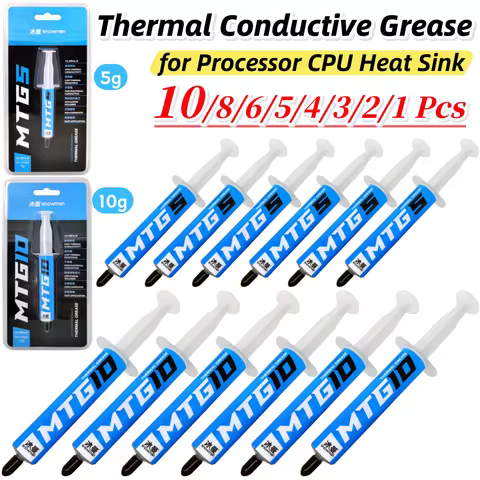 10-1pcs Thermal Conductive Grease 5/10g Syringe MTG5/MTG10 Thermal Conductive Grease Paste 14.3W/mk 