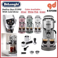 Delonghi EC890 Dedica Duo Espresso Machine EC890.M EC890.PK EC890.GR EC890.WI Pink Silver Green Whit