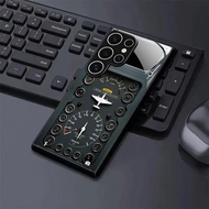 Samsung A36 Phone Case S25Ultra Airplane Dashboard Glass Case A07 Soft Edge S26 Protective Case A70