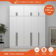🔥FREE 15% CASHBACK+2000 COINS🔥 SKL Furniture 5X8FT 2/4/6/10 DOORS WARDROBE WITH TOP almari baju/kabi