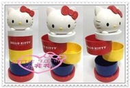 小花花日本精品♥ Hello Kitty 三層 收納盒好收納小物盒/置物盒 造型盒56995701