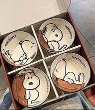 💖(預訂) Snoopy 陶瓷餐碗一set