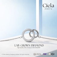 Ciela Jewelry The Circle Bracelet Lab Grown CVD Diamond Water 100 VVS2 Total 0.33 Carat Silver925