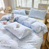 Abraca Dabra 880TC Washed Cotton 4-in-1 Bedding Set Bed sheet + Quilt cover + Pillowcases Soft and b