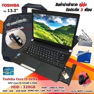 โน๊ตบุ๊คNotebook Toshiba รุ่น R734 Core i5 Gen4 ดูหนัง ฟังเพลง ทำงาน เล่นเกมส์ ได้ มีWiFiในตัว