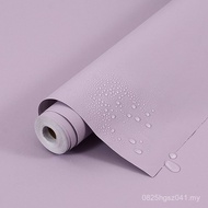 Household Wallpaper Moisture-Proof Wardrobe Thickened Solid Color Waterproof Pink Wallpaper Bedroom 