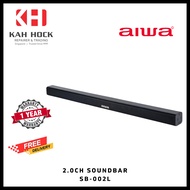 AIWA SB-002L 2.0CH SOUNDBAR - 1 YEAR WARRANTY