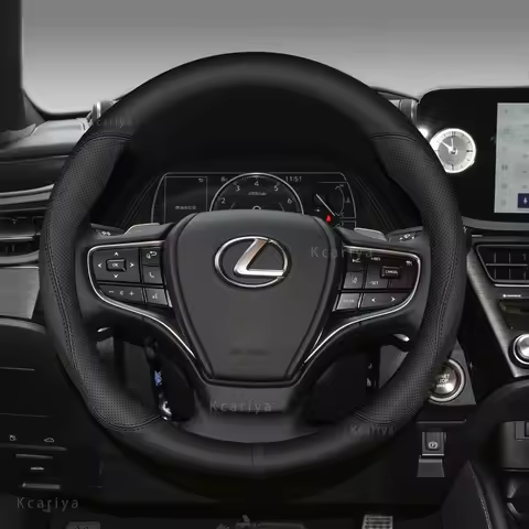 Stylish car leather steering wheel cover For Lexus GS300h ES300h ES330 ES350 NX300h IS300 RX300 IS25