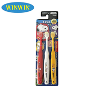 Ebisu 惠百施 史諾比兒童牙刷 2-6歲 3支裝/套 (平行進口) 顏色隨機發貨