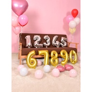 Aluminum Foil Number Balloon Gold Silver0123456789Birthday Party Decoration 60cm Medium Aluminum Fil