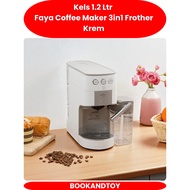 MESIN kels 1.2 Ltr Faya Coffee Maker 3in1 Cream Frother Coffee Maker Coffee Machine
