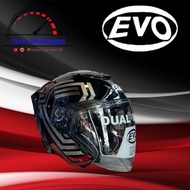 [SG SELLER 🇸🇬] NEW ARRIVAL! PSB APPROVED! Evo RS9 Straps Gloss Black Red Silver Grey Open Face Helmet