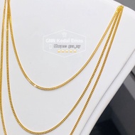 EMAS 375 RANTAI LEHER Mesin MACHINE PADAT 375 GOLD NECKLACES