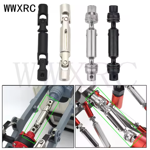 1/2 PCS Upgrade Metal Drive Shaft for WPL D12 C14 C24 B14 B24 B16 B36 C64-1 MN D90 D98 MN99S RC Car 