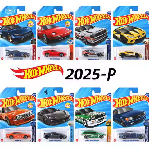 Hot Wheels 2025-P Alloy Car Model,Ferrari SF90,FORD MUSTANG,BWM M3,84 AUDI,1:64 Diecast Vehicles, Co