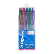 Pentel Energel-X Gel Roller Pen 0.5 MM (5 Color / Set BLN105-AV)