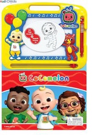 (Sf包郵） cocomelon read and doodle Pinkfong 畫板 不是 baby shark billlingual learning song 音樂書 發聲書 硬皮書 不Co