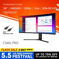 PRISM+ C340c PRO 34" 120Hz Productivity Curve Monitor [3440 x 1440]