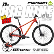ผ่อน 0% 🔥 MERIDA Big Nine 60 (2022-2023) 29er Big size Frame จักรยานเสือภูเขา 29นิ้ว รุ่นล่าสุด ปี 2022-2023 Shimano Deore 10sp