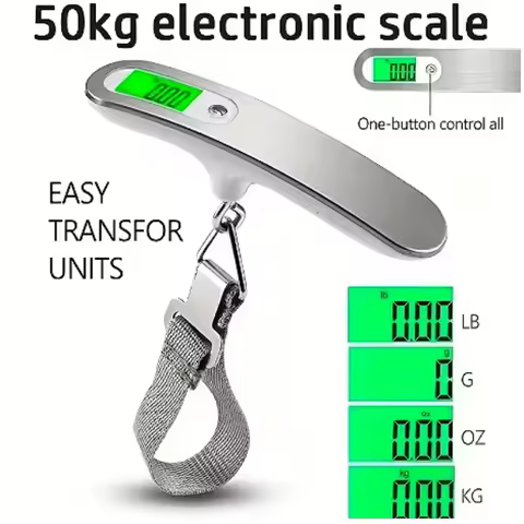 1PC new easy portable scales electronic scales 50KG portable luggage scales handheld weighing scales