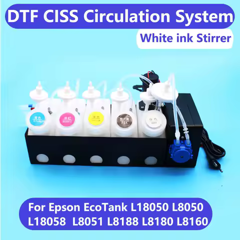 DTF Ink Circulation CISS Tank Kit DTF Device For Epson L1800 L800 L805 L18050 L8050 XP600 DTF DTG Pr