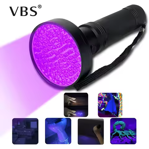 High Quality UV Light 100LED 51LED Q5LED UV Light Zoom Flashlight Torch Light Lamp Safety UV Ultravi
