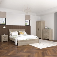 Tomato Home แถมฟูก 5ฟุต!! ชุดเฟอร์ห้องนอน Oslo 3ชิ้น รวม 4ชิ้น | ราคาส่งประกอบในกทมและปริมณฑลเท่านั้