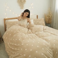 超柔瞬暖法蘭絨床包 被套 鋪棉暖暖被/床單 兩用被毯/FL046