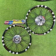 RIM ALLOY 3 CALIT UNTUK MOTOR HONDA WAVE DASH, FUTURE, 125zr, LAGENDA, EX5, WAVE DAN SAMA DENGANYA 🇹