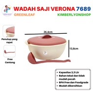 Verona 3.3 Liter Food Storage Container 7689 Green Leaf