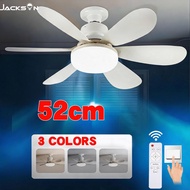 Jacksun Ceiling Fan With Light 52cm Silent Remote Ceiling Fan Light