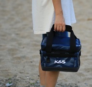 多用途  保溫便當袋  野餐保冷袋-深海藍 -5L 便當盒