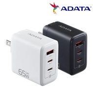 Quick Shipment PD Fast Charge ADATA 65W GaN Three-Hole Charger 2 * USB-C+USB-A Head
