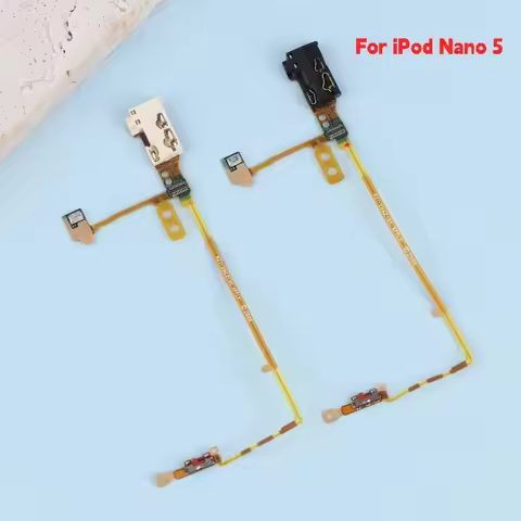 For IPod Nano 5 5th Gen Black White Headphone Audio Jack Hold Switch Microphone Module Flex Cable Re