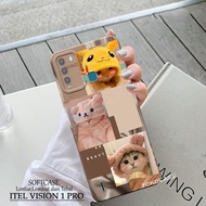 HP Latest Itel Vision 1 Pro Case - Fashion Cat Softcase Pro Camera - Kesing Latest Itel Vision 1 Pro