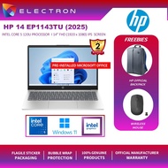 HP 14-ep1143TU 14" FHD Laptop Natural Silver ( C5-120U, 16GB, 512GB SSD, Intel, W11, HS+M365 )
