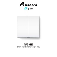 TP-Link Tapo S220 Smart Light Switch 2-Gang 1-Way