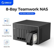 ORICO OS Series NAS 2.5 "3.5" กล่องใส่ฮาร์ดดิสก์8ช่องจัดเก็บข้อมูลที่แนบมากับ Gen7จู่โจมสำหรับ USB3.0 HDD เคส