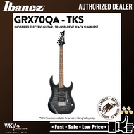 Ibanez Gio GRX70QA-TKS Solid Body Basswood Electric Guitar Transparent Black Sunburst (GRX70QA)