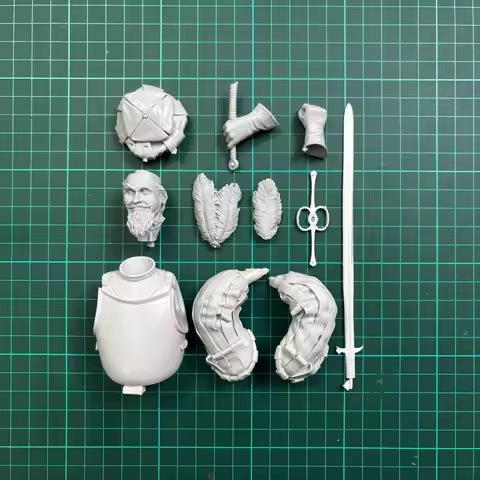 Scale 1/10 resin bust 1/10 scale resin unpainted model kit, military theme, bust of a mercenary arch