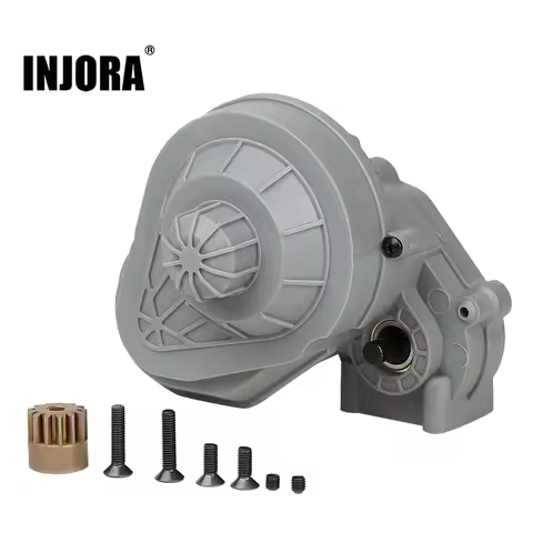 INJORA Complete Gearbox Transmission Gears Set 1/10 RC Crawler Car Axial SCX10 SCX10 II 90046 Upgrad