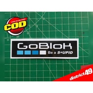 GOPRO Plesetan Sticker - Waterproof Glossy Laminated Print Cut Sticker - Motorcycle, Car, Helmet, et