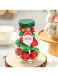 5 chiếc, Hũ kẹo Giáng sinh, Chai bánh quy hình cây thông Noel, Hũ kẹo cây thông Noel bằng nhựa, Hũ k