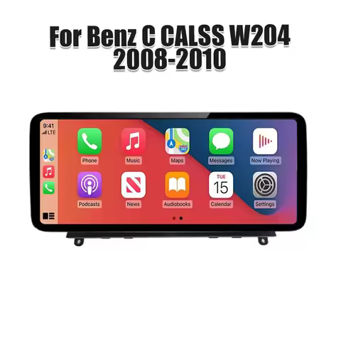 12.3 Inch Android 16 For Benz C CALSS W204 2008-2010 Car Radio Multimedia Video Player CarPlay Stere