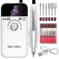 45000RPM Electric Nail Drill Machine Professional Nail Drills for Gel Nails Polish Rechargeable Portable Nail File Manicure Tool